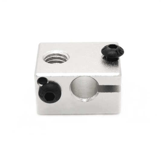 Aluminium heat block for E3D V6 J-head hotend for 3D printing temperature control -Robocraze