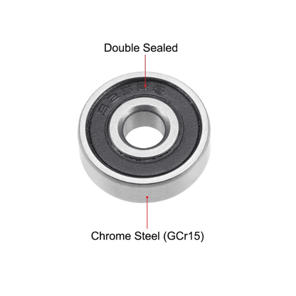 625-2RS Rubber Sealed Ball Bearing Miniature Bearing (5x16x5mm)-Robocraze