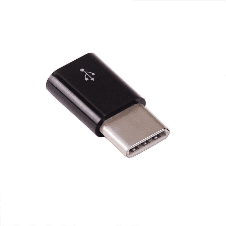 Raspberry Pi USB Micro-B to USB-C Adapter – Convenient Raspberry Pi Accessories for power and data transfer. -Robocraze