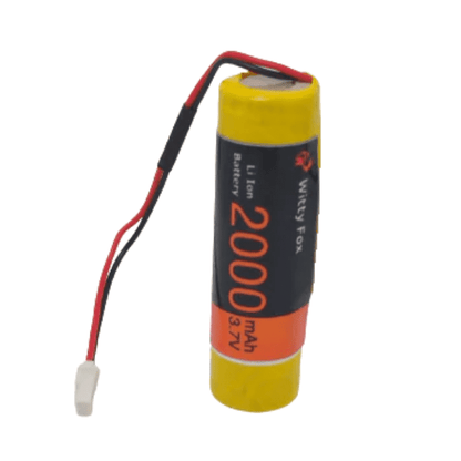 Witty Fox 3.7V 2000 mAh Li-ion GPS Cylindrical Battery-Robocraze