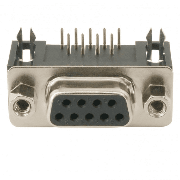 DB9 Female Right Angle Connector PCB Mount – Secure DB9 female connector for PCBs. Electronic Components - Robocraze