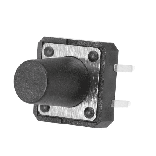 4-Pins DIP Momentary Square Tactile Push Button (5pcs, 12x12x12mm) – Compact push buttons - Mini Switch - Robocraze