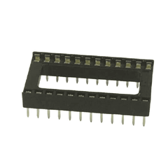 24 Pin Wide IC Base (Pack of 5) – 24-pin wide IC base for PCB integration & circuit prototyping. -Robocraze