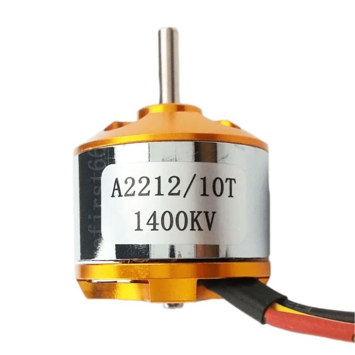A2212 1400KV BLDC Drone Motor for FPV Aircraft Models, RC Drones, and Quadcopters - DIY Drone Parts - Robocraze