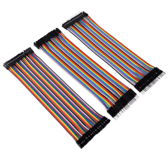 Jumper Wire Set - M2M, M2F, F2F (40 pcs each) – Ideal for Arduino & prototyping. Electronic Components - Robocraze
