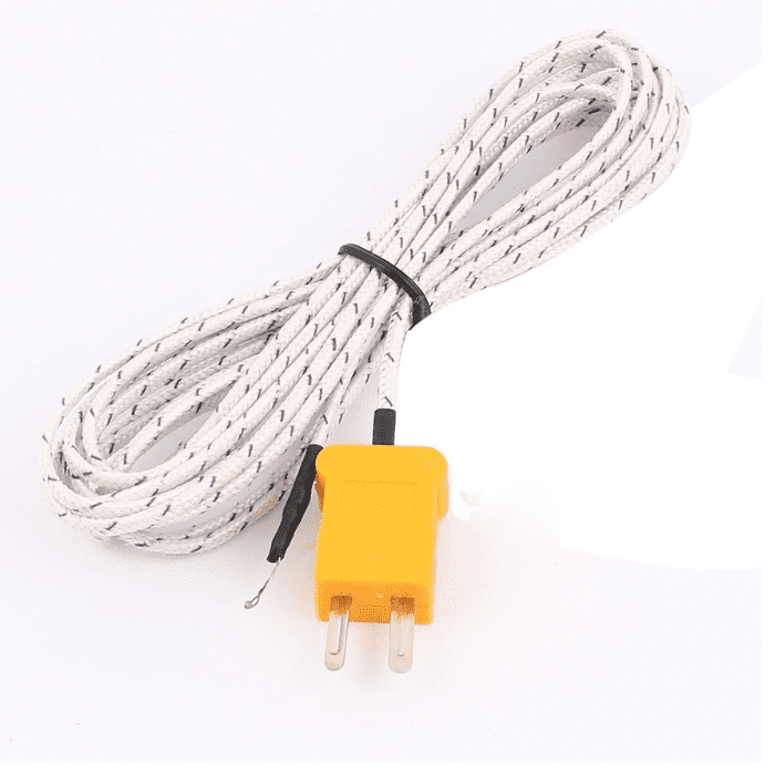 Surface Thermocouple K Type Probe (1M) – Reliable high-temp sensor. -Robocraze