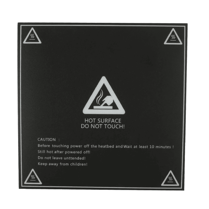 214x214mm Heat Bed Sticker Build Plate Tape – Durable 3D printer accessories for better adhesion. -Robocraze