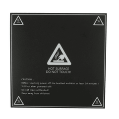 214x214mm Heat Bed Sticker Build Plate Tape – Durable 3D printer accessories for better adhesion. -Robocraze