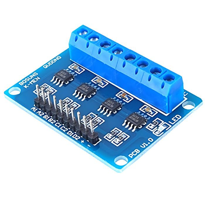 HG7881 H-Bridge 4CH DC - 2CH Stepper Motor Driver Board – Versatile motor driver for robotics & automation – Robocraze