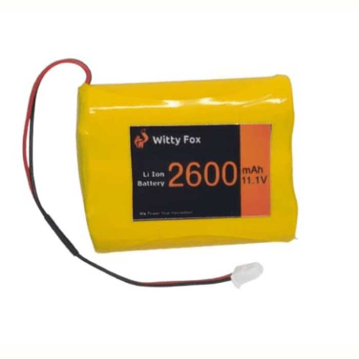 Witty Fox 11.1V 2600mAh Li-ion Battery – Compact battery for remote controls. -Lithium Battery -Robocraze