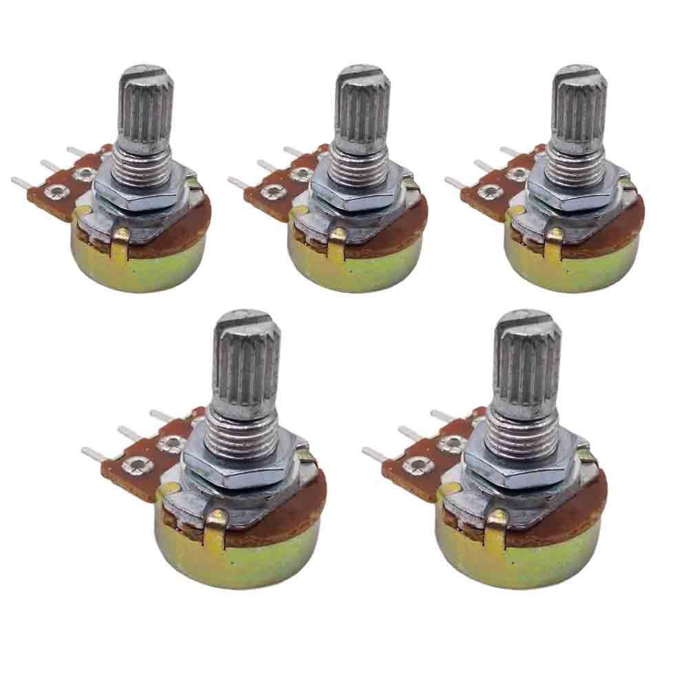 1K Pot Potentiometer (Pack of 5) – Reliable variable resistors - Electronic Components - Robocraze