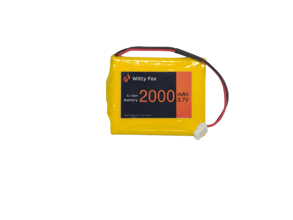 Witty Fox 3.7V 2000mAh Li-ion GPS Battery – Compact & long-lasting GPS lithium-ion battery. -Lithium Battery -Robocraze