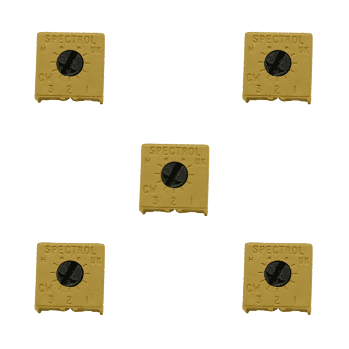 20E 3386P Trimpot (Pack of 5) – Accurate trimming potentiometers for low resistance - Electronic Components - Robocraze
