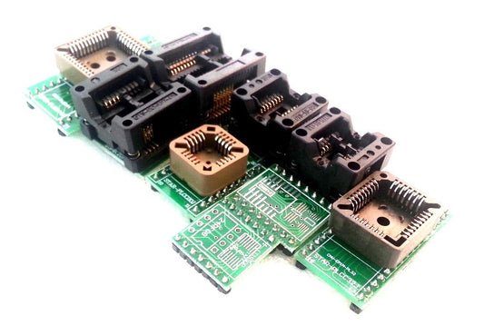 SMD IC Adapters Set (9Pcs) – Adapters for SMD chip programming. -Development Board -Robocraze
