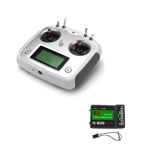 FlySky FS-i6S 10CH AFHDS 2A + FS-iA10B Receiver – FPV drone remote for quadcopters. -Robocraze