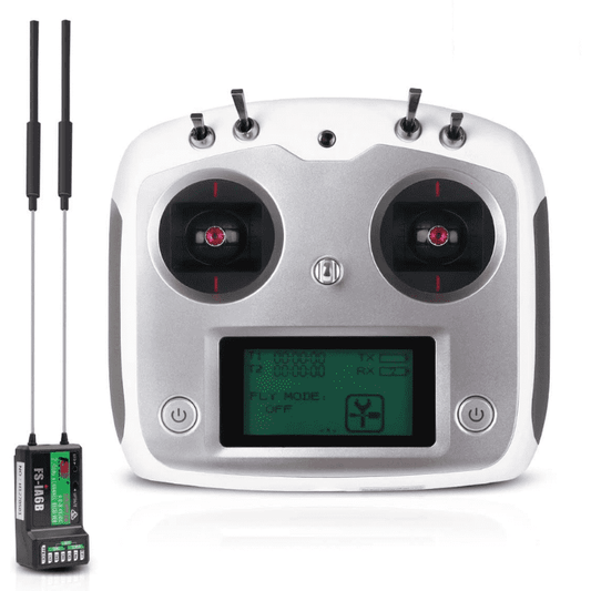 FlySky FS-i6S 10CH AFHDS 2A + FS-iA10B Receiver – FPV drone remote for quadcopters. -Robocraze