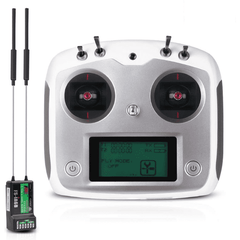 FlySky FS-i6S 10CH AFHDS 2A + FS-iA10B Receiver – FPV drone remote for quadcopters. -Robocraze