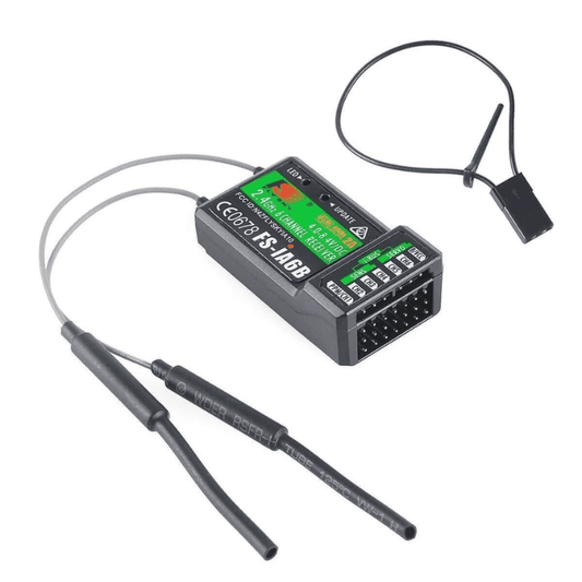 FlySky FS-IA6B 6CH PPM Output with iBus Port Receiver – FPV drone remote for quadcopters. -Robocraze