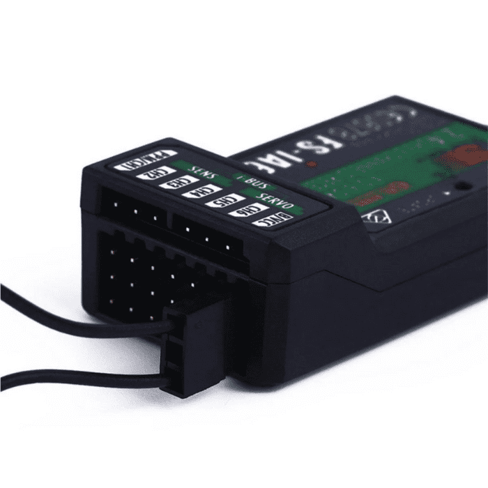 FlySky FS-IA6B 6CH PPM Output with iBus Port Receiver – FPV drone remote for quadcopters. -Robocraze