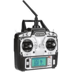 FlySky FS-T6 6CH Transmitter + FS-R6B Receiver – FPV drone remote for quadcopters. -Robocraze