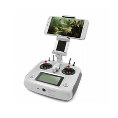 FS-i6S 10CH AFHDS + FS-IA10B + Mobile Holder – FPV drone remote for quadcopters. -Robocraze