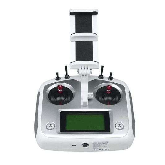 FS-i6S 10CH AFHDS + FS-IA10B + Mobile Holder – FPV drone remote for quadcopters. -Robocraze