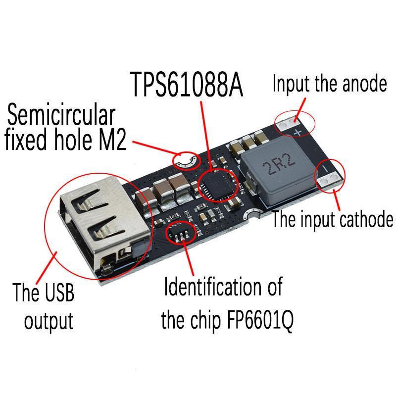 Single Cell Lithium Battery Boost Module – Lithium battery boost module for more power. -Power Converter -Robocraze