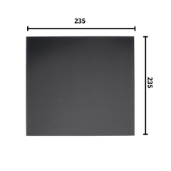 Ultrabase 235x235mm tempered heated bed for consistent 3D printing adhesion -Robocraze