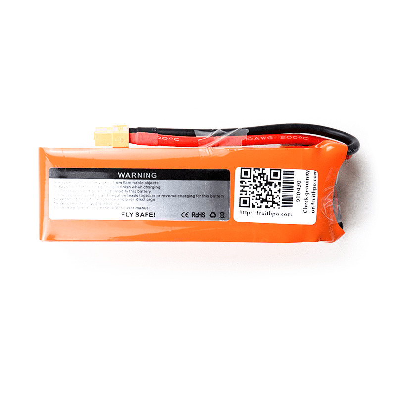 11.1V 5200mAh Orange Lithium polymer battery-Robocraze