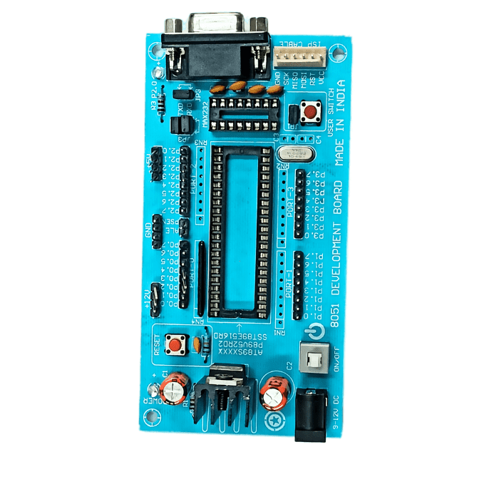 8051 Development Board (Made in India) – Microcontroller development board for projects -Development Board -Robocraze