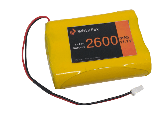 Witty Fox 11.1V 2600mAh Li-ion Battery – Compact battery for remote controls. -Lithium Battery -Robocraze