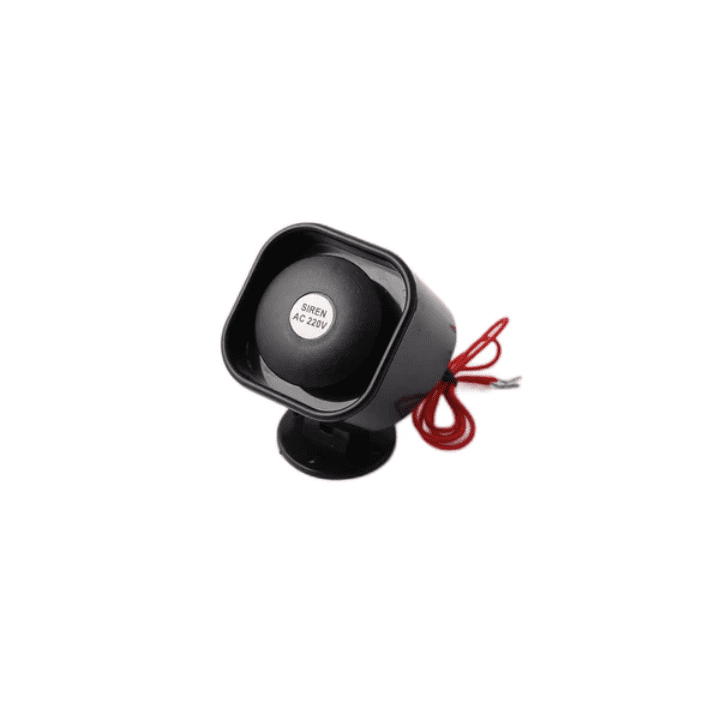 SQR117 - 220V AC Square Siren – High-voltage loud siren for security systems. -Electronic Components - Robocraze