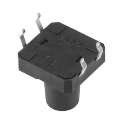 4-Pins DIP Momentary Square Tactile Push Button (5pcs, 12x12x12mm) – Compact push buttons - Mini Switch - Robocraze