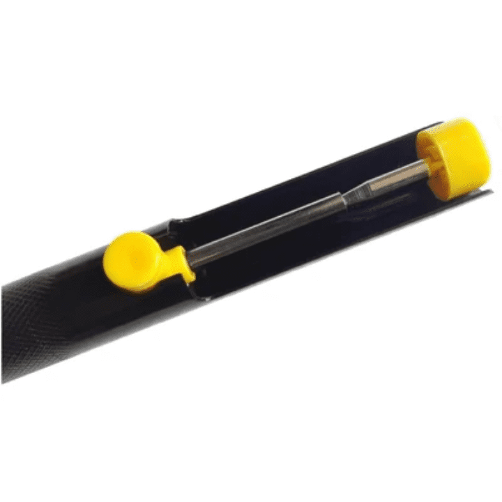 Soldron Black Aluminium Desoldering Pump – Sturdy pump for solder removal – soldering machine - Soldering Kit -Robocraze