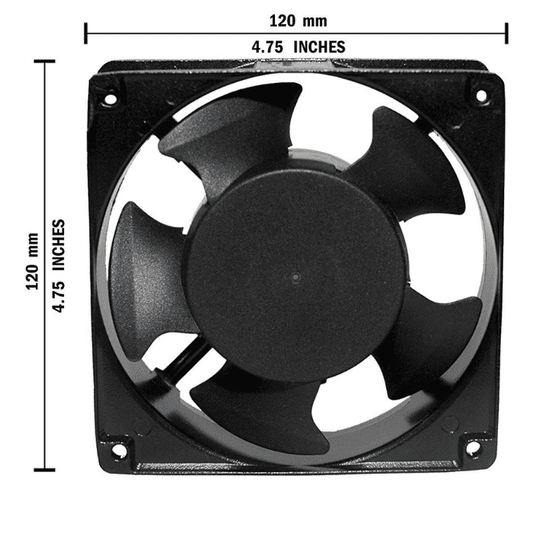 220V AC Cooling Fan - 120mm120mm38mm – Effective 3D Printing Machine Parts for heat dissipation.-Robocraze