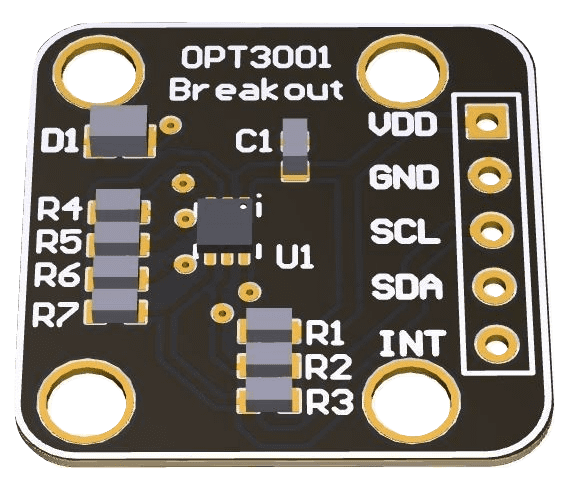Witty Fox OPT3001 Digital Ambient Light Sensor - Precise LUX meter sensor for light detection. -Light Sensor -Robocraze