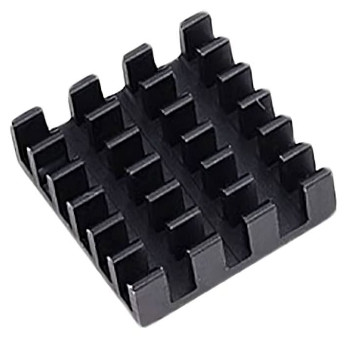 3 in 1 Black Aluminum Heat Sink for Pi 4B – Premium heat sink for optimal cooling -Electronic Components - Robocraze