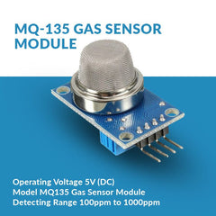 MQ-135 Multi-Gas Sensor – MQ-135 sensor for NH3, alcohol, benzene & CO2 detection. -Gas Sensor -Robocraze