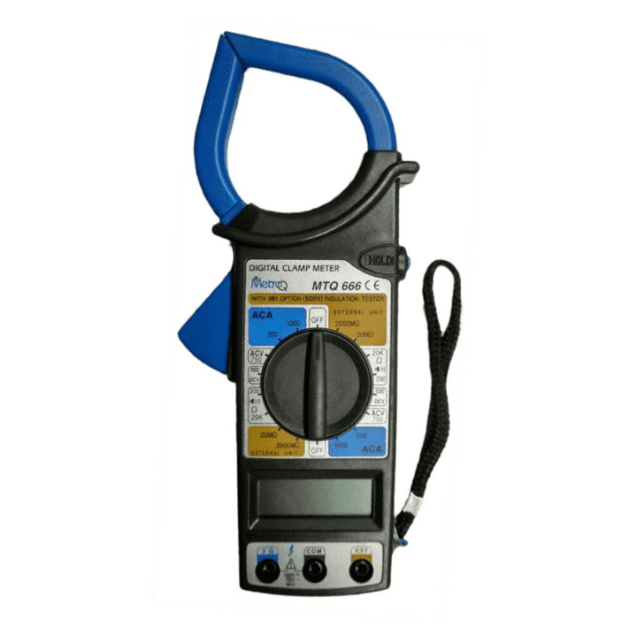 MetroQ MTQ 666 Digital AC Clamp Meter – Compact AC clamp meter for DIY use -Digital Clamp Meter -Robocraze