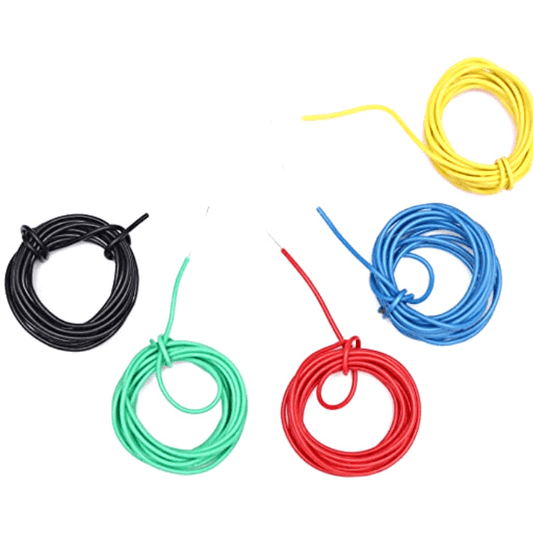 Hook-Up Wire Pack (1M, 5 Colors) – Multi-color wires for electronics. -Electronic Components -Robocraze