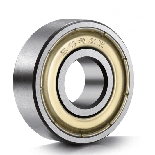 608ZZ radial ball bearing pack for 3D printer and skate wheels -3D Printer Bearing -Robocraze