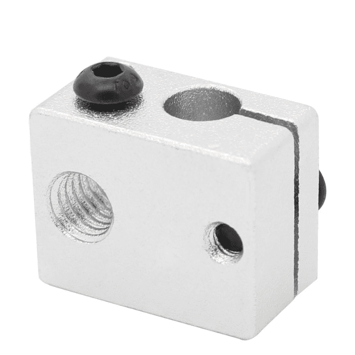 Aluminium heat block for E3D V6 J-head hotend for 3D printing temperature control -Robocraze