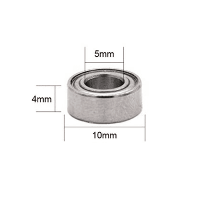 MR105ZZ Double Shielded Miniature Ball Bearing (5x10x4 mm)-Robocraze