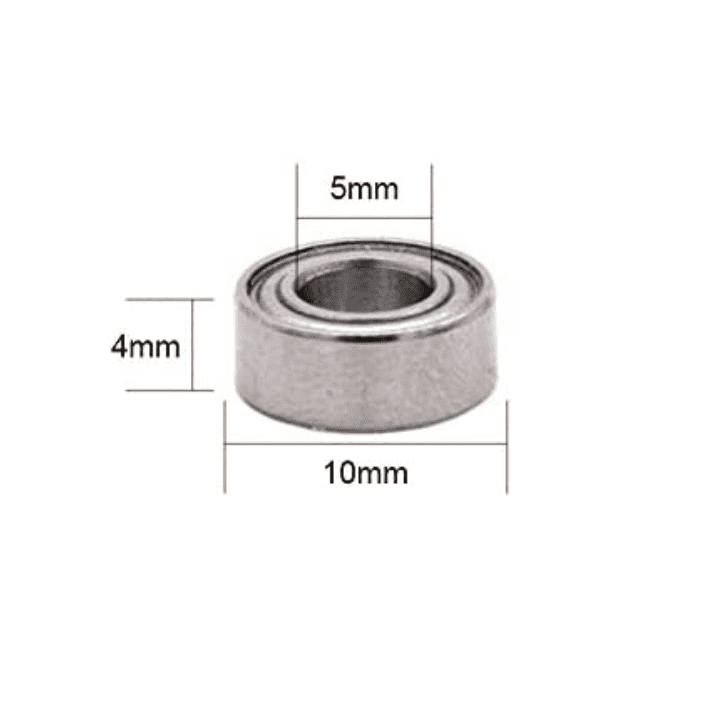 MR105ZZ double shielded 5x10x4mm miniature bearing for precision -Miniature Bearing -Robocraze