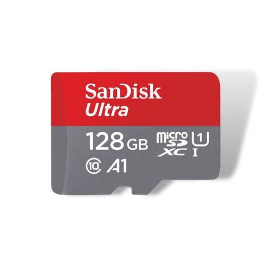 SanDisk 128GB Micro SDXC Card – Reliable Raspberry Pi SD card with fast data transfer & storage. -Robocraze