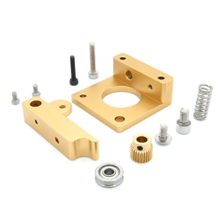 MK8 aluminum extruder kit left side block for smooth extrusion -Extruder Block -Robocraze