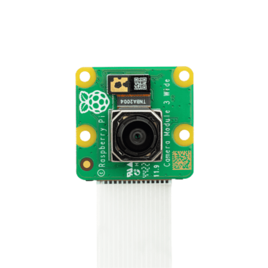 Raspberry Pi Camera Module 3 Wide – Wide-angle Raspberry Pi Camera Module for broader field-of-view imaging. -Robocraze