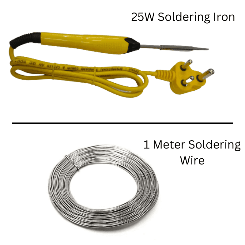 8 in 1 25W Soldering Kit – Essential kit for repairs & DIY – soldering iron kit - Soldering Kit -Robocraze