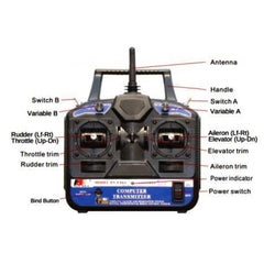 FlySky FS-CT6B 6CH 2.4GHz Transmitter & Receiver – FPV drone remote for quadcopters. -Robocraze