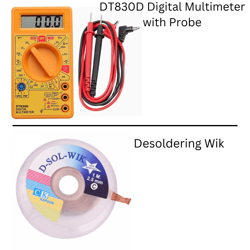 12 in 1 25W Soldering Kit – Complete set for electronics – soldering iron kit - Soldering Kit -Robocraze